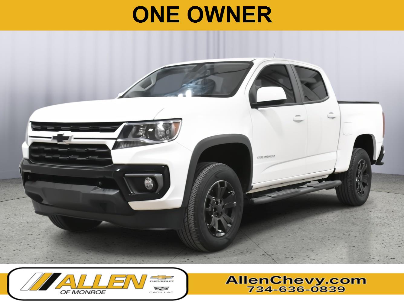 Summit White 2022 Chevrolet Colorado LT Crew Cab RWD Pickup Truck 4X2 8-Speed Automatic