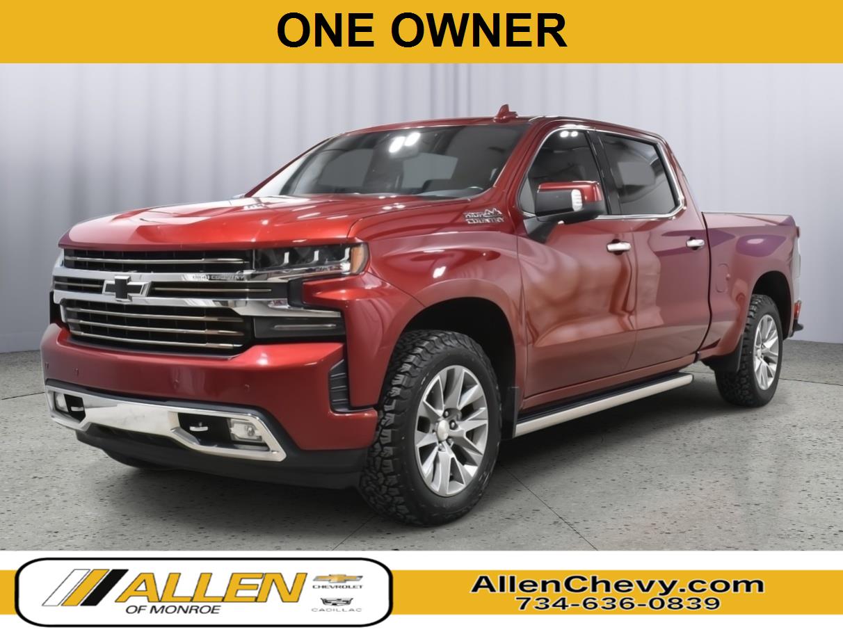 Cherry Red Tintcoat 2022 Chevrolet Silverado 1500 High Country Crew Cab 4WD Pickup Truck Four-Wheel Drive Automatic