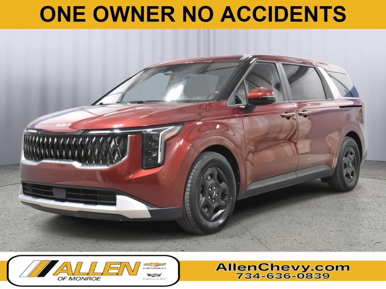 Flare Red 2025 Kia Carnival LXS FWD Minivan Front-Wheel Drive Automatic