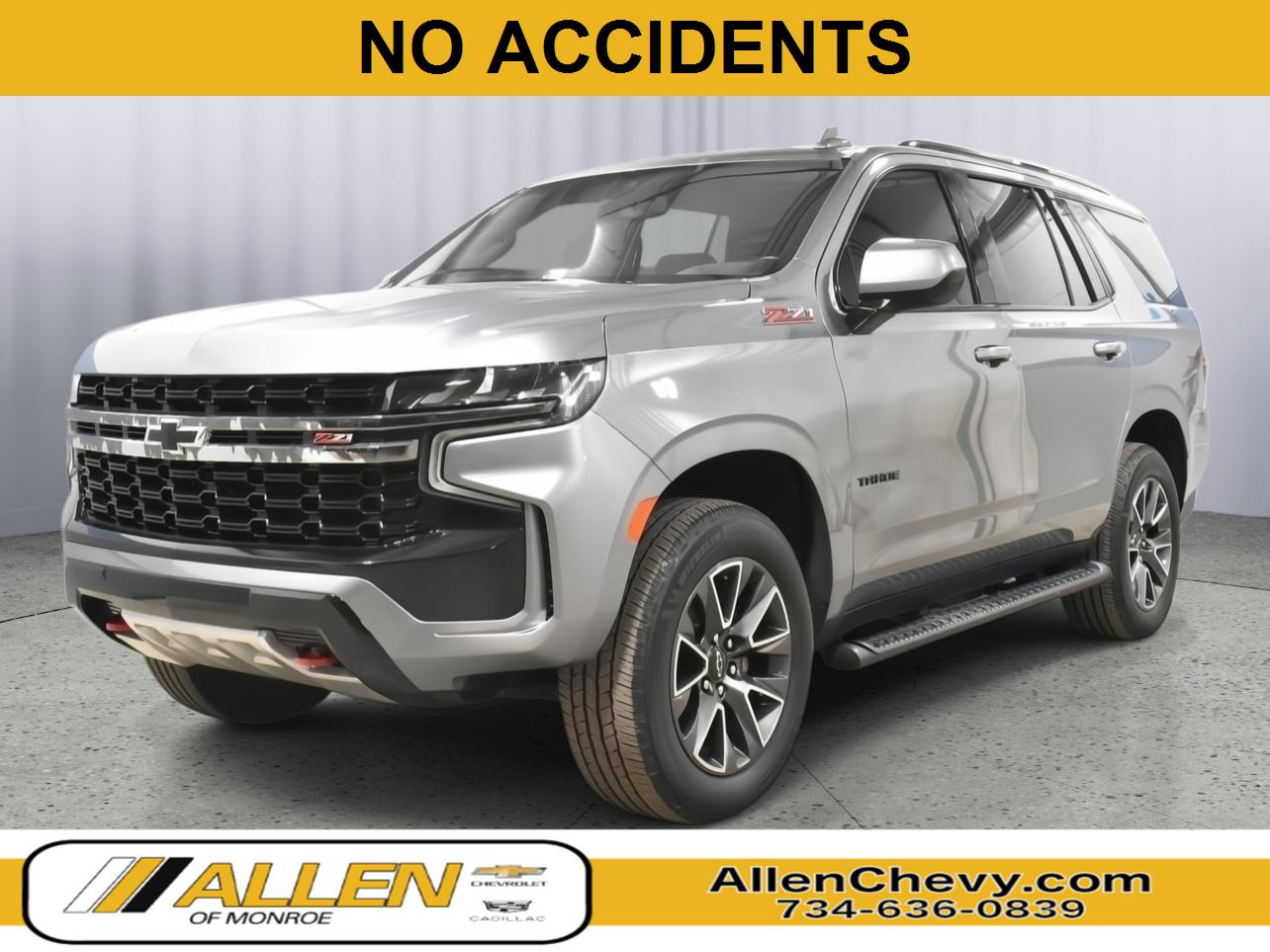 Gray (Satin Steel Metallic) 2021 Chevrolet Tahoe Z71 4WD SUV / Crossover Four-Wheel Drive Automatic