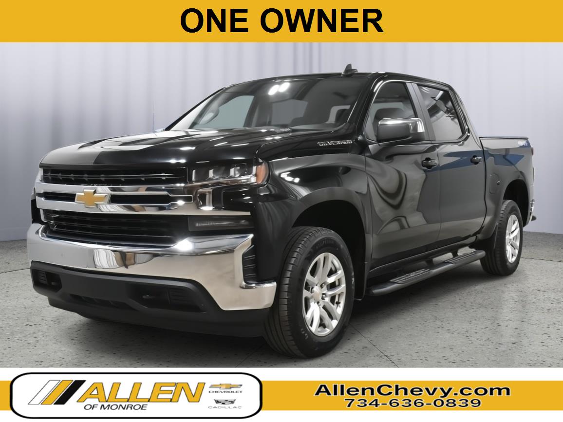 Black 2021 Chevrolet Silverado 1500 LT Crew Cab 4WD Pickup Truck Four-Wheel Drive Automatic