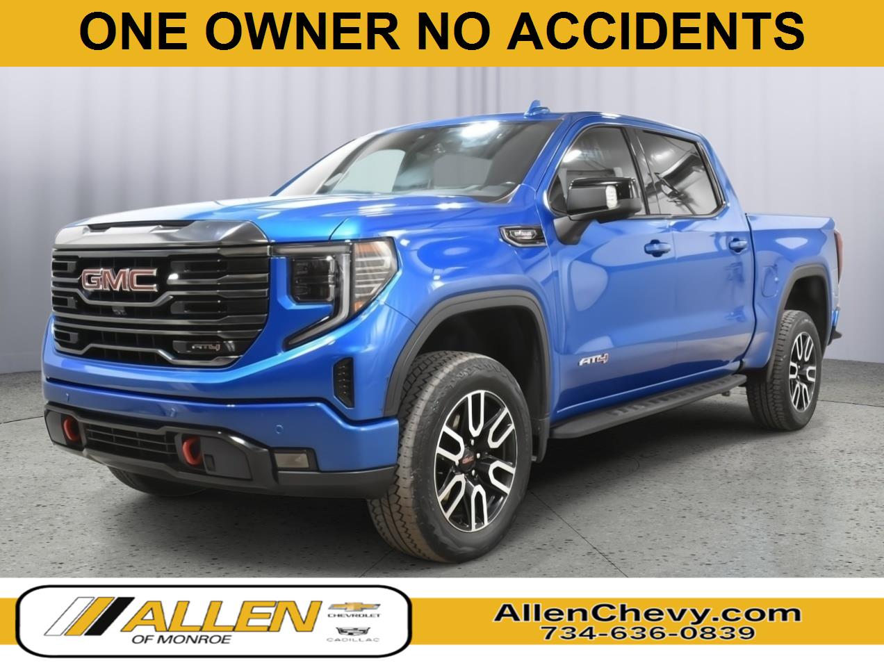 Dynamic Blue Metallic 2023 GMC Sierra 1500 Pickup Truck Four-Wheel Drive Automatic
