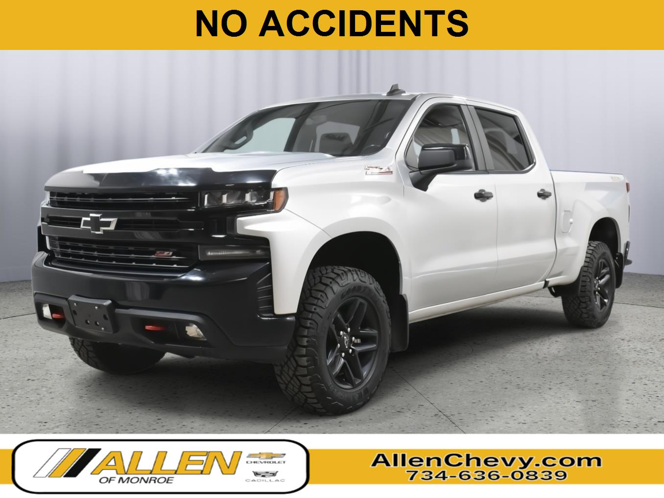 Silver Ice Metallic 2022 Chevrolet Silverado 1500 Pickup Truck Four-Wheel Drive Automatic