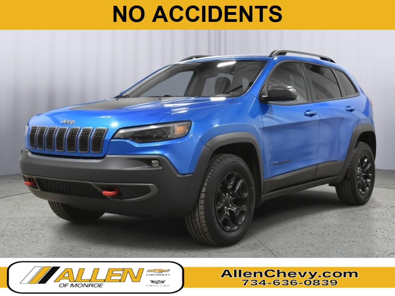 Hydro Blue Pearlcoat 2020 Jeep Cherokee SUV / Crossover Four-Wheel Drive 9-Speed Automatic