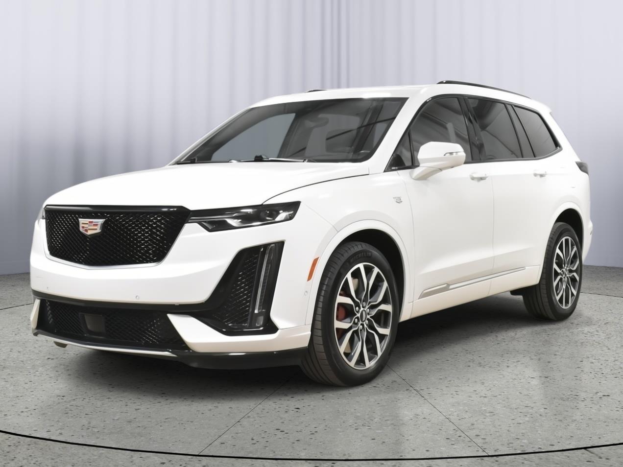 Crystal White Tricoat 2025 Cadillac XT6 SUV / Crossover Four-Wheel Drive 9-Speed Automatic