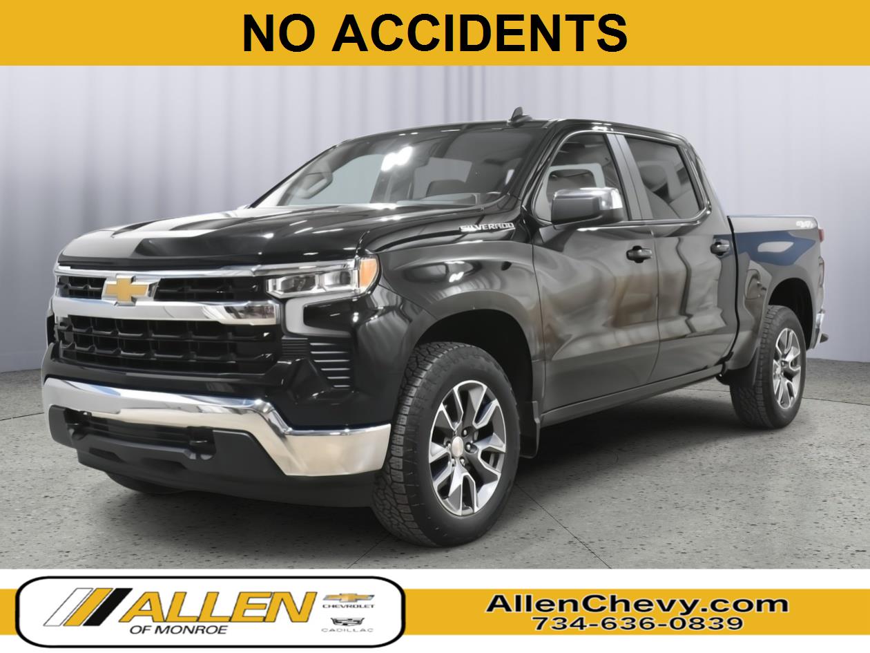 Black 2024 Chevrolet Silverado 1500 Pickup Truck Four-Wheel Drive 8-Speed Automatic