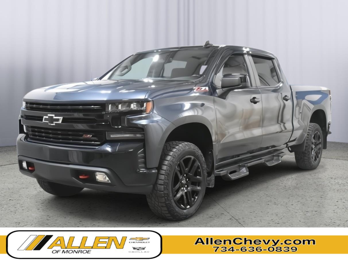 Shadow Gray Metallic 2021 Chevrolet Silverado 1500 Pickup Truck Four-Wheel Drive Automatic