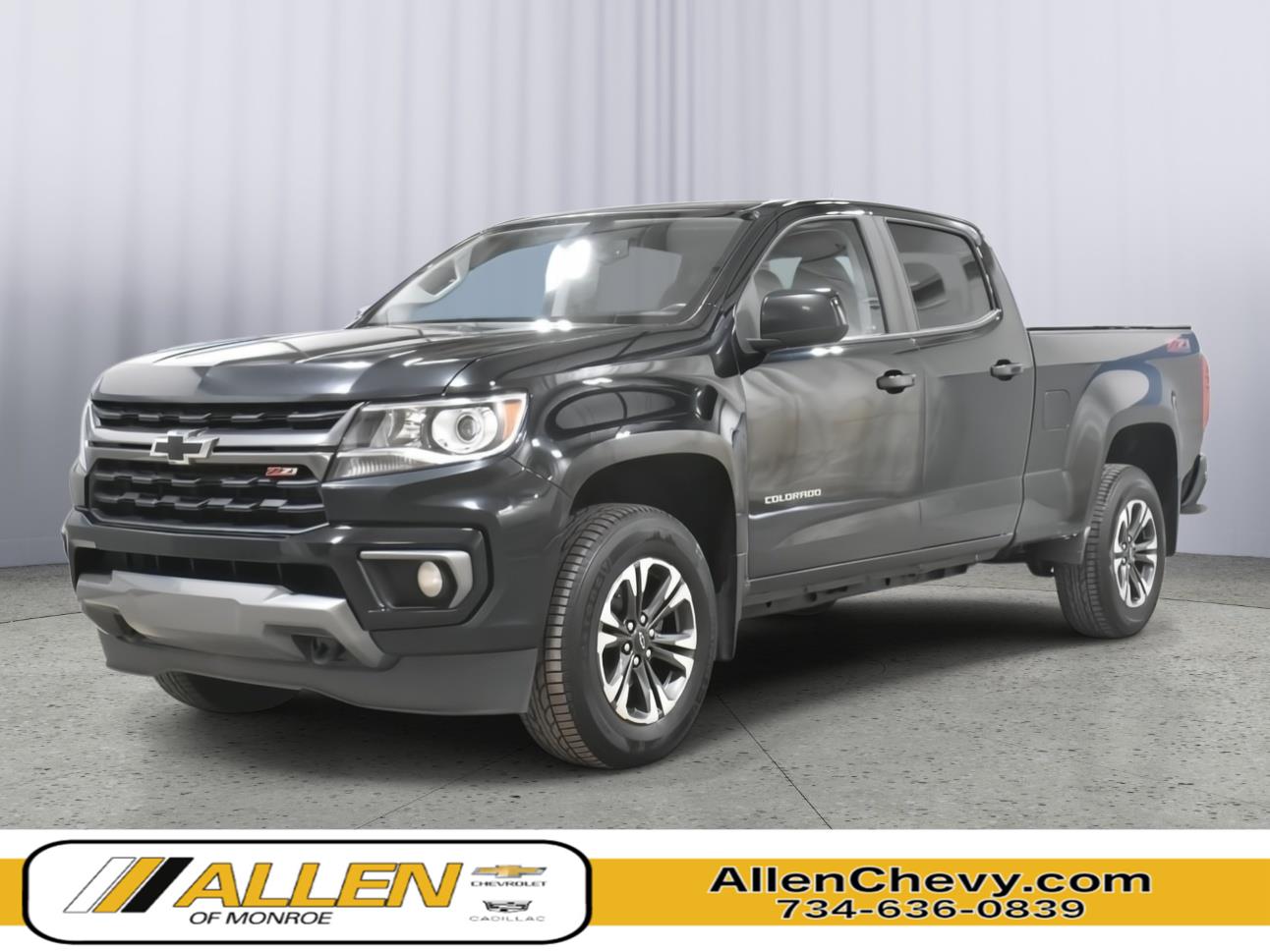 Black 2022 Chevrolet Colorado Pickup Truck Four-Wheel Drive 8-Speed Automatic