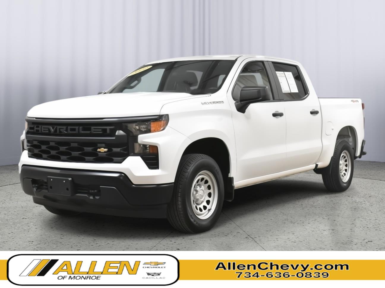 Summit White 2022 Chevrolet Silverado 1500 Pickup Truck Four-Wheel Drive 8-Speed Automatic