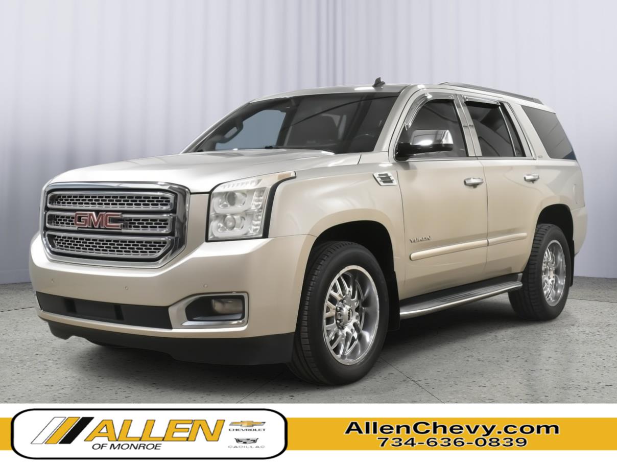Champagne Silver Metallic 2015 GMC Yukon SUV / Crossover Four-Wheel Drive 6-Speed Automatic