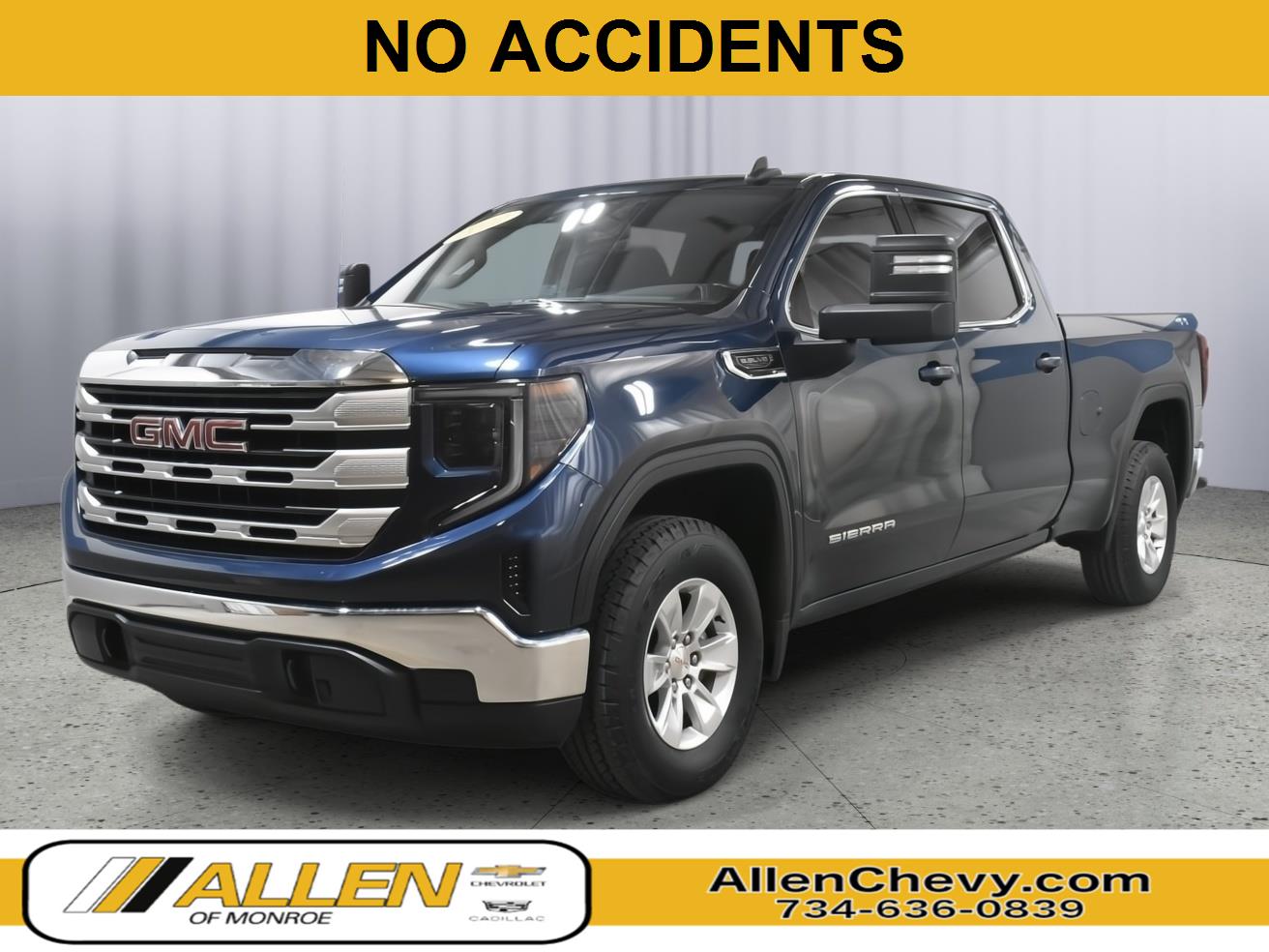 Pacific Blue Metallic 2022 GMC Sierra 1500 Pickup Truck Four-Wheel Drive 8-Speed Automatic
