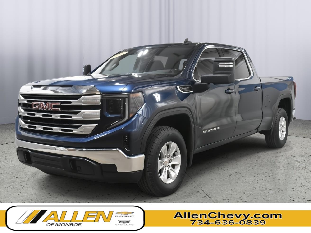 Pacific Blue Metallic 2022 GMC Sierra 1500 Pickup Truck Four-Wheel Drive 8-Speed Automatic