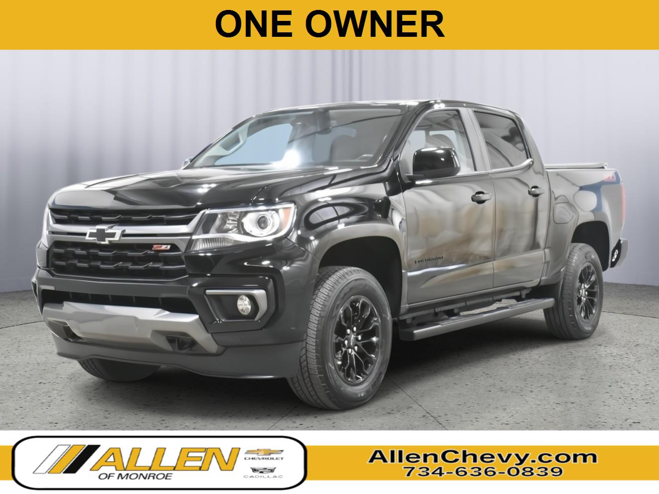 Black 2022 Chevrolet Colorado Pickup Truck Four-Wheel Drive 8-Speed Automatic