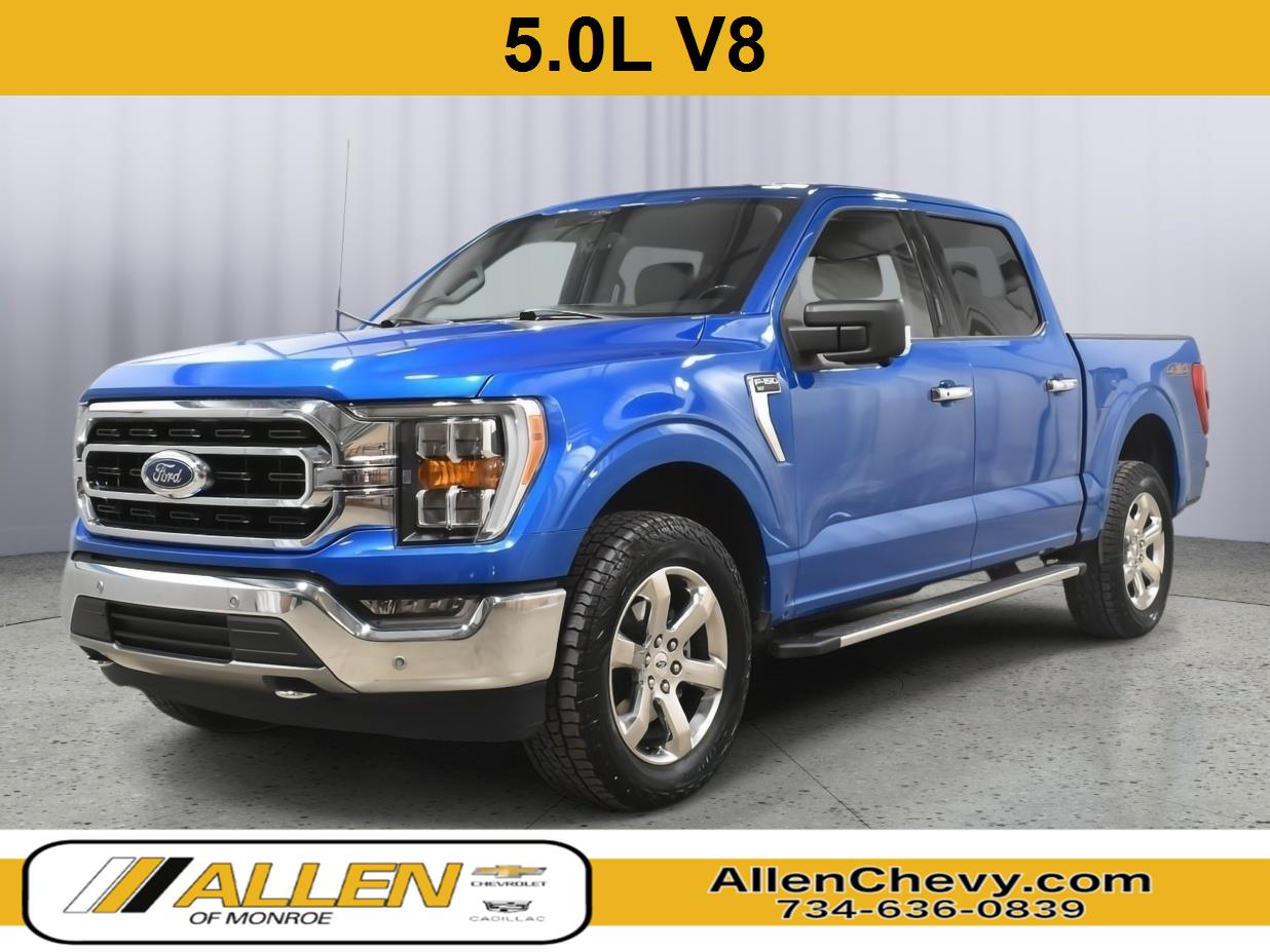 Velocity Blue Metallic 2021 Ford F-150 Pickup Truck Four-Wheel Drive Automatic