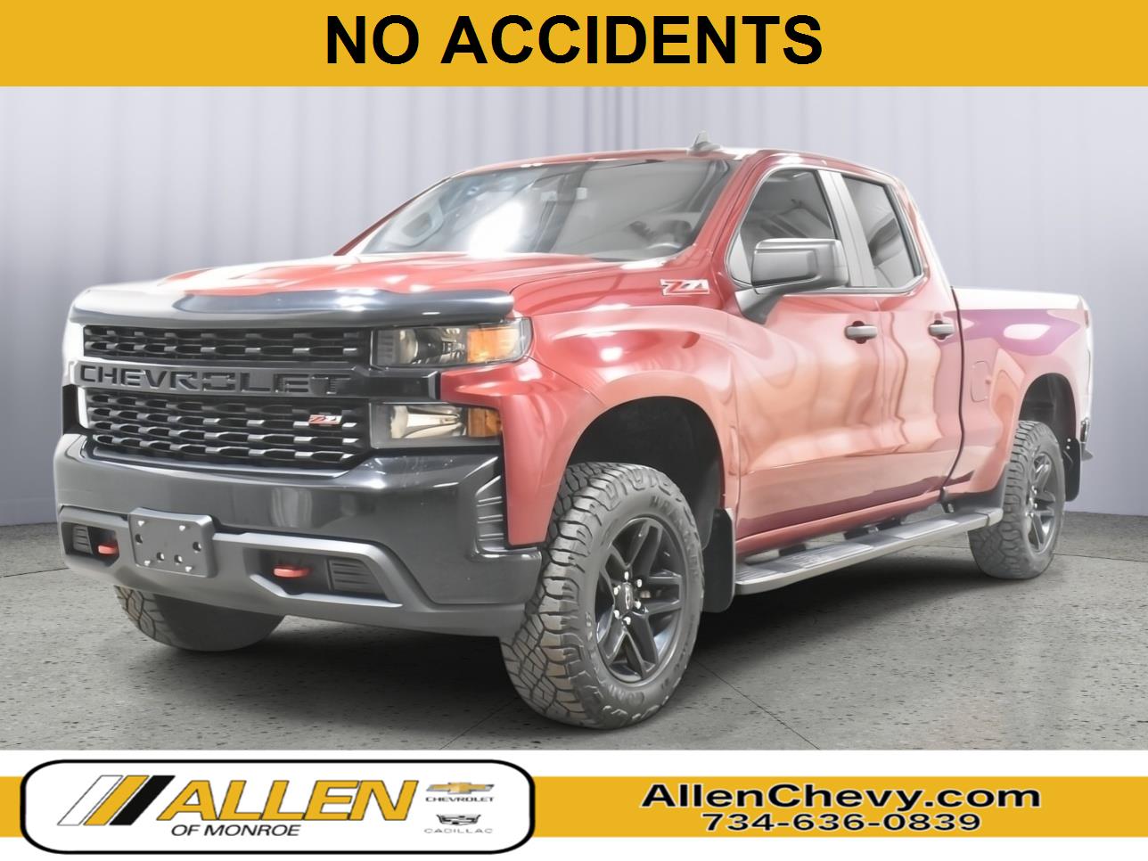 Cajun Red Tintcoat 2020 Chevrolet Silverado 1500 Pickup Truck Four-Wheel Drive 6-Speed Automatic