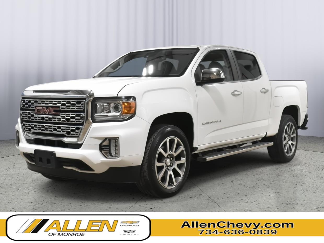 Summit White 2021 GMC Canyon Pickup Truck Four-Wheel Drive 8-Speed Automatic