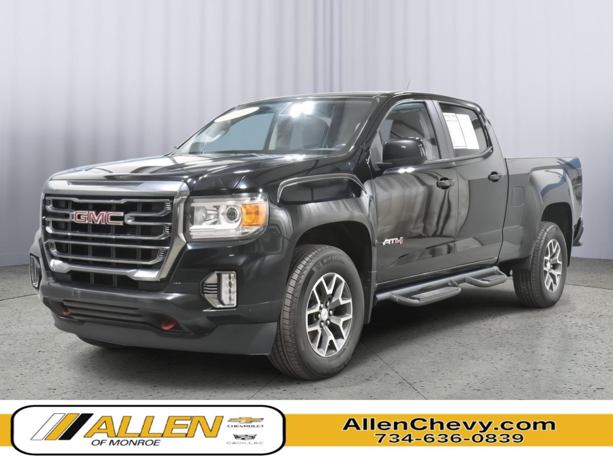 Onyx Black 2022 GMC Canyon Pickup Truck Four-Wheel Drive 8-Speed Automatic