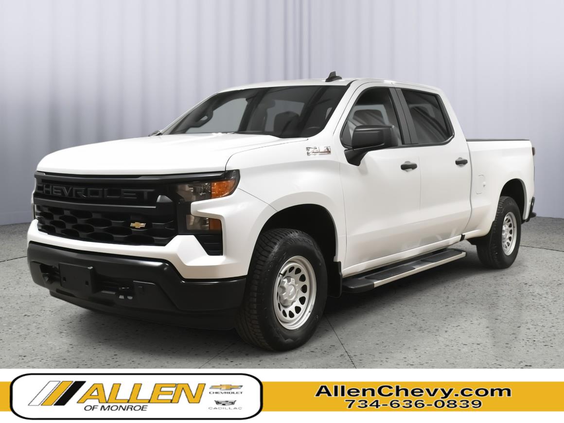 Summit White 2025 Chevrolet Silverado 1500 Pickup Truck Four-Wheel Drive 8-Speed Automatic