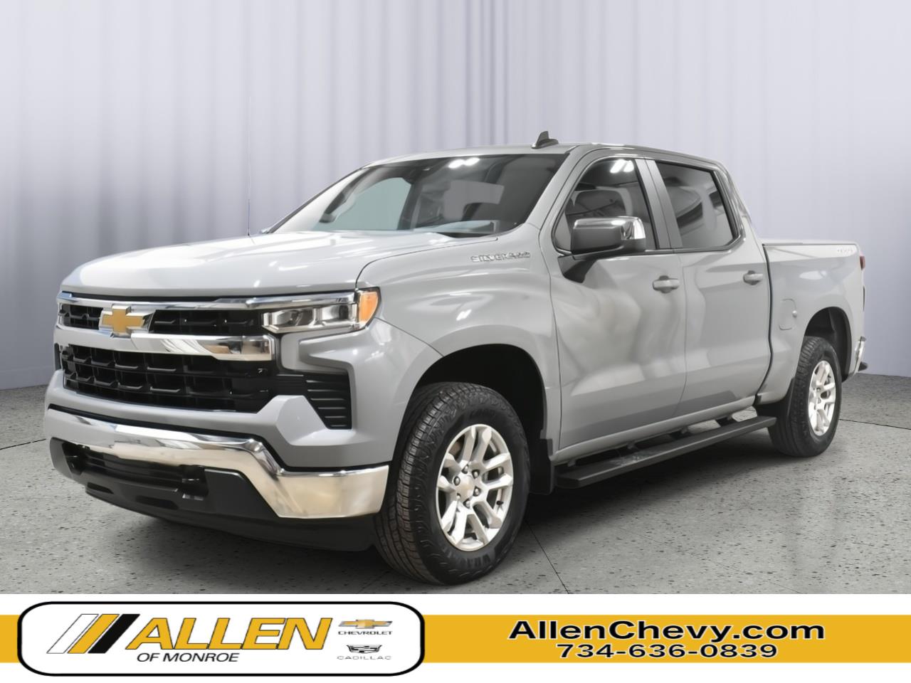 Slate Gray Metallic 2024 Chevrolet Silverado 1500 Pickup Truck Four-Wheel Drive 8-Speed Automatic