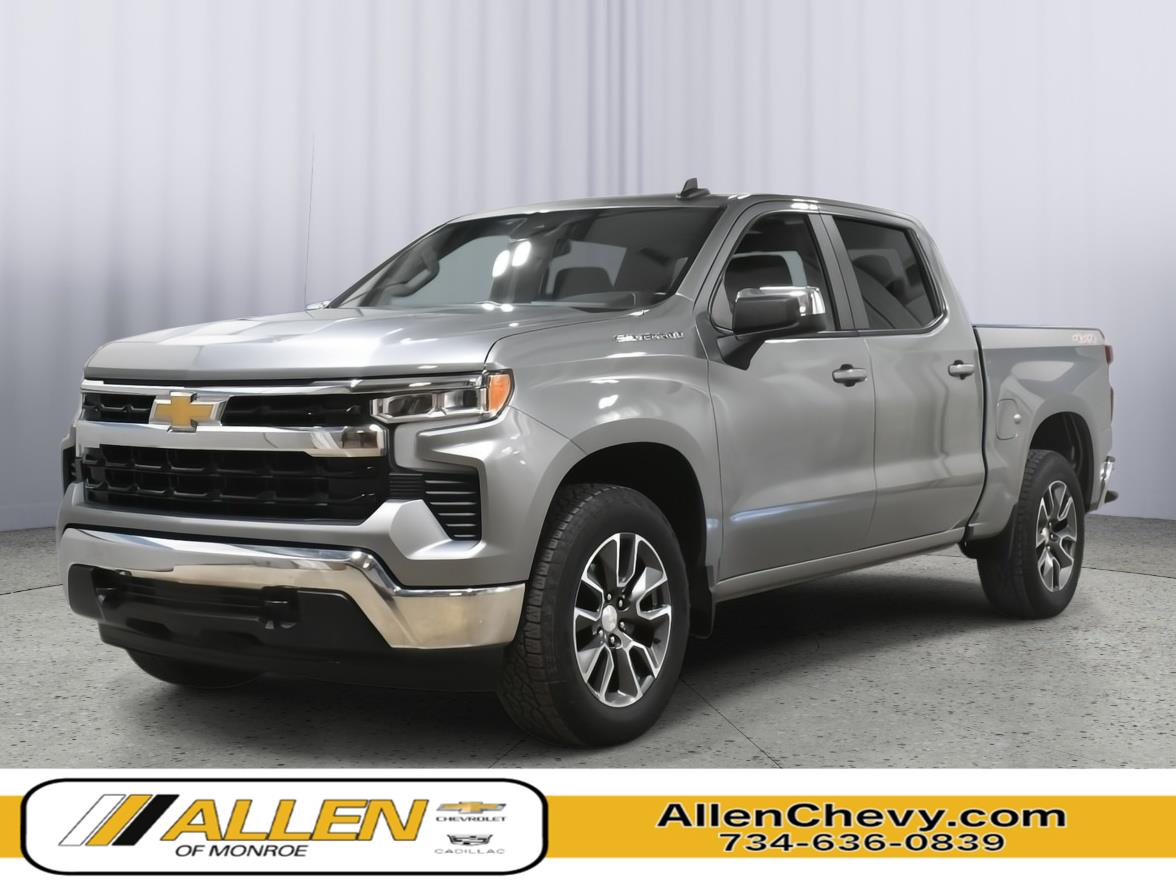Sterling Gray Metallic 2023 Chevrolet Silverado 1500 Pickup Truck Four-Wheel Drive 8-Speed Automatic