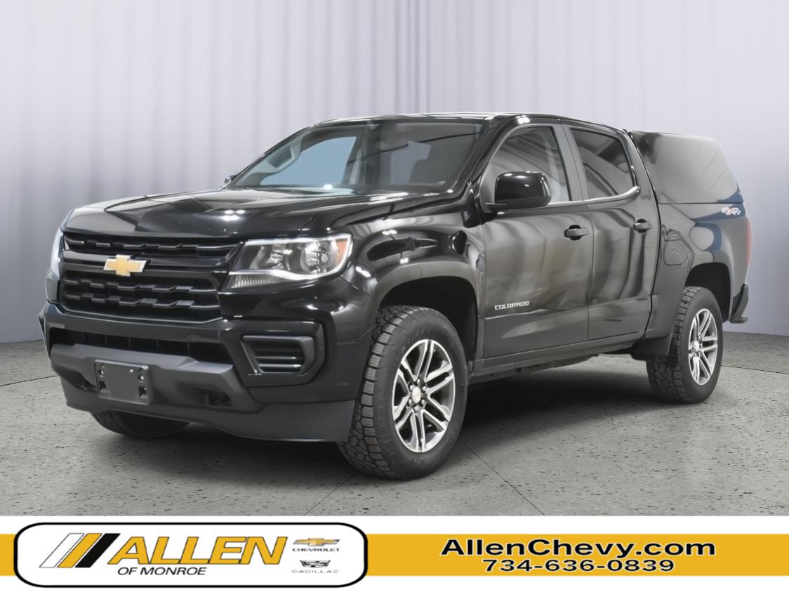Black 2022 Chevrolet Colorado Pickup Truck Four-Wheel Drive 8-Speed Automatic
