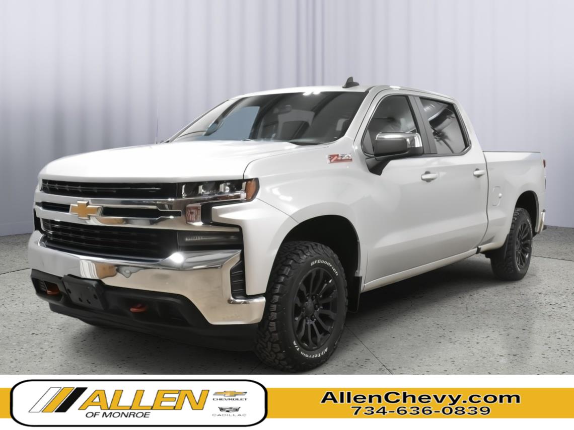 Silver Ice Metallic 2020 Chevrolet Silverado 1500 Pickup Truck Four-Wheel Drive 8-Speed Automatic