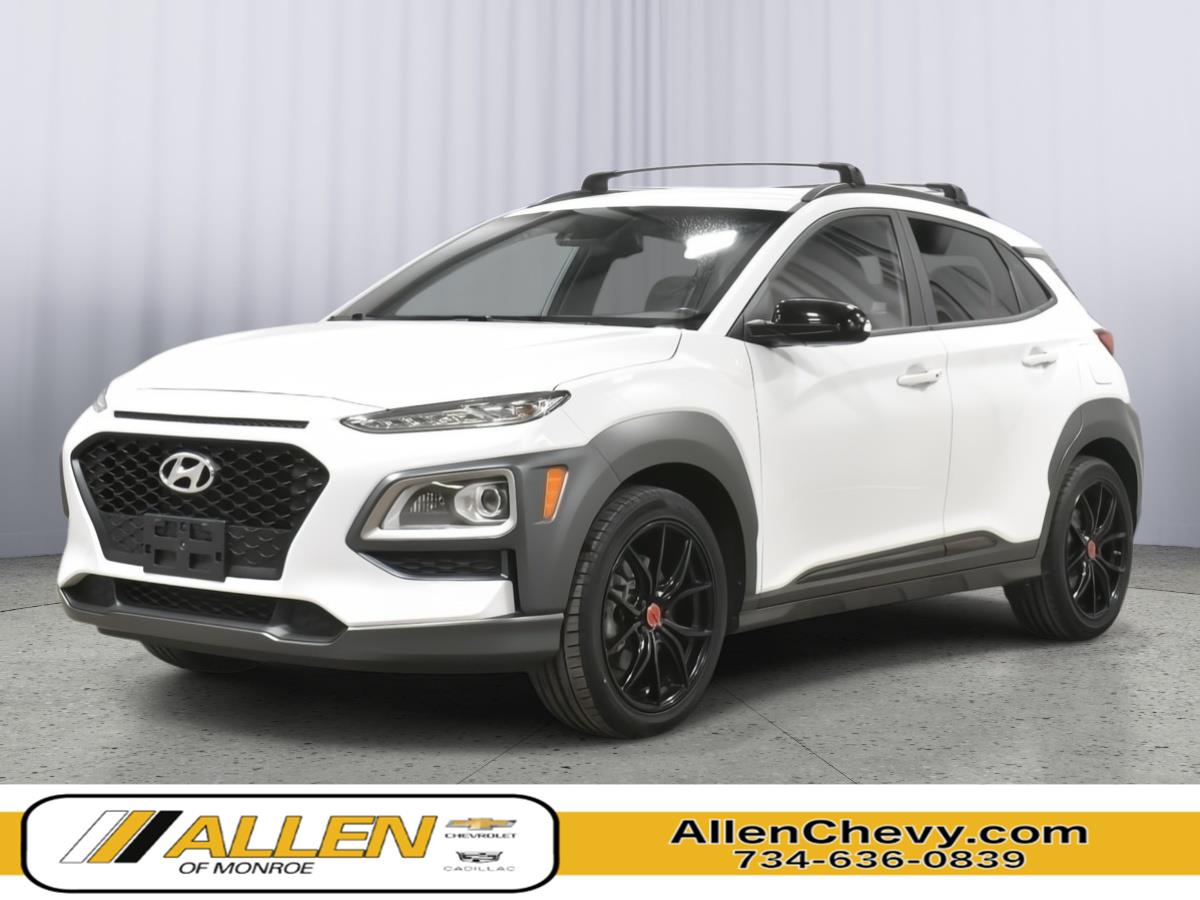 Chalk White 2021 Hyundai Kona SUV / Crossover Front-Wheel Drive Automatic