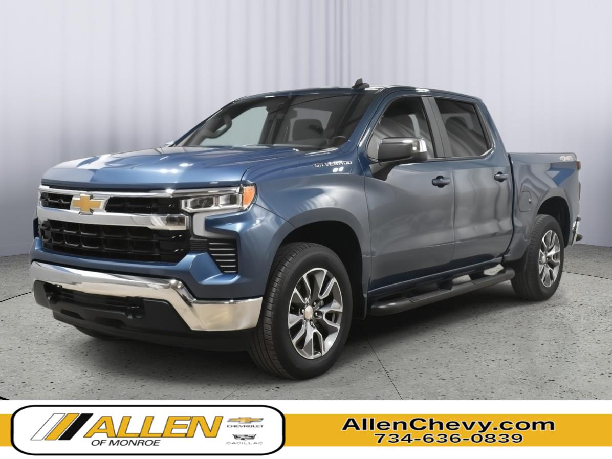 Lakeshore Blue Metallic 2024 Chevrolet Silverado 1500 Pickup Truck Four-Wheel Drive 8-Speed Automatic