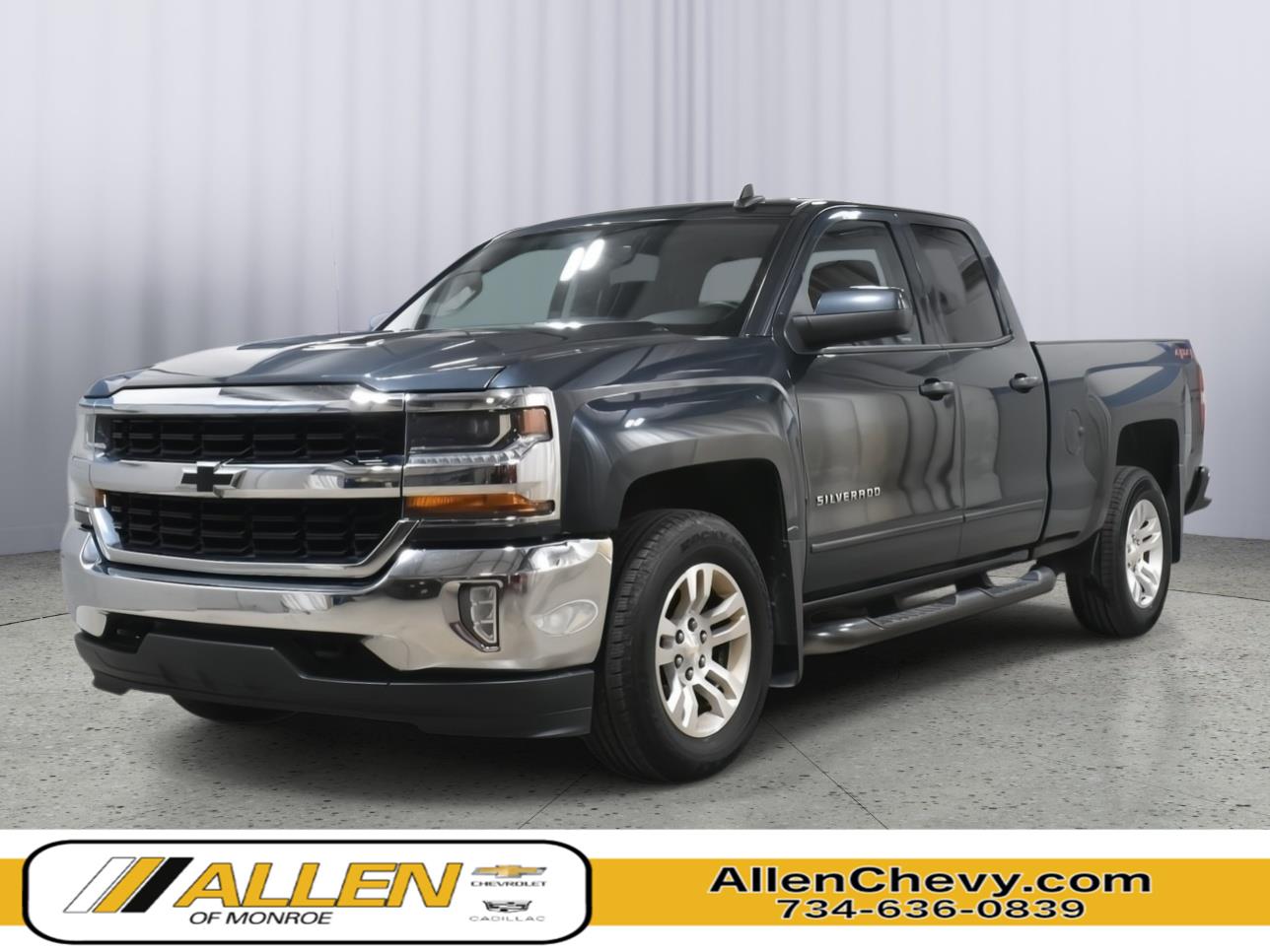Gray (Graphite Metallic) 2018 Chevrolet Silverado 1500 Pickup Truck Four-Wheel Drive 6-Speed Automatic