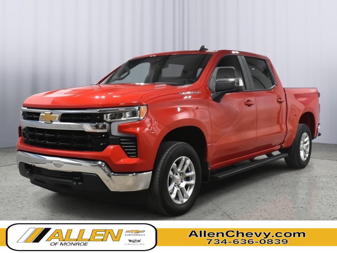 Red Hot 2025 Chevrolet Silverado 1500 Pickup Truck Four-Wheel Drive 8-Speed Automatic