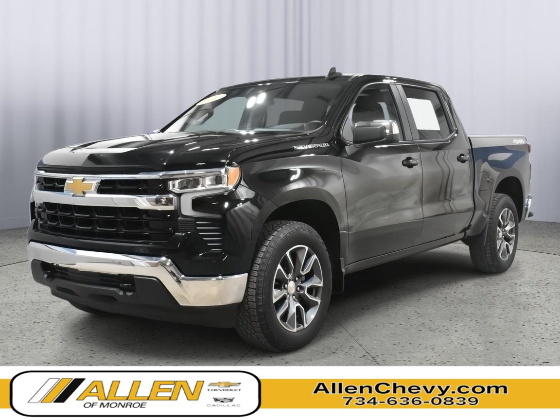 Black 2024 Chevrolet Silverado 1500 Pickup Truck Four-Wheel Drive 8-Speed Automatic