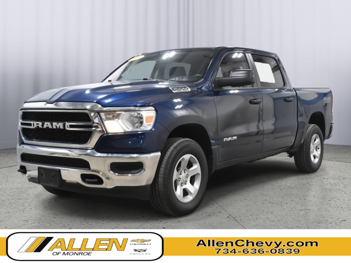 Patriot Blue Pearl 2019 RAM 1500 Pickup Truck Four-Wheel Drive 8-Speed Automatic
