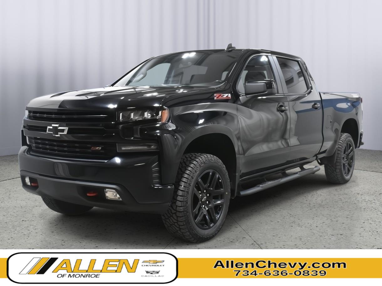 Black 2021 Chevrolet Silverado 1500 Pickup Truck Four-Wheel Drive Automatic