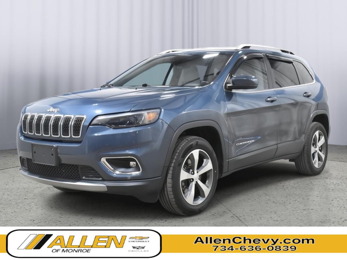 Slate Blue Pearlcoat 2020 Jeep Cherokee SUV / Crossover Four-Wheel Drive 9-Speed Automatic
