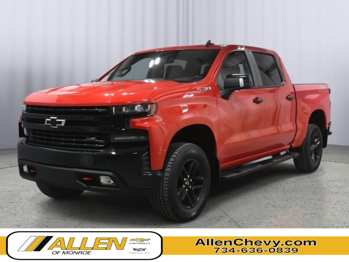Red Hot 2021 Chevrolet Silverado 1500 Pickup Truck Four-Wheel Drive Automatic