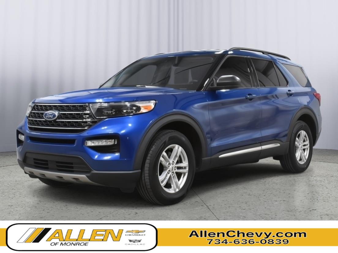 Atlas Blue Metallic 2022 Ford Explorer SUV / Crossover All-Wheel Drive Automatic