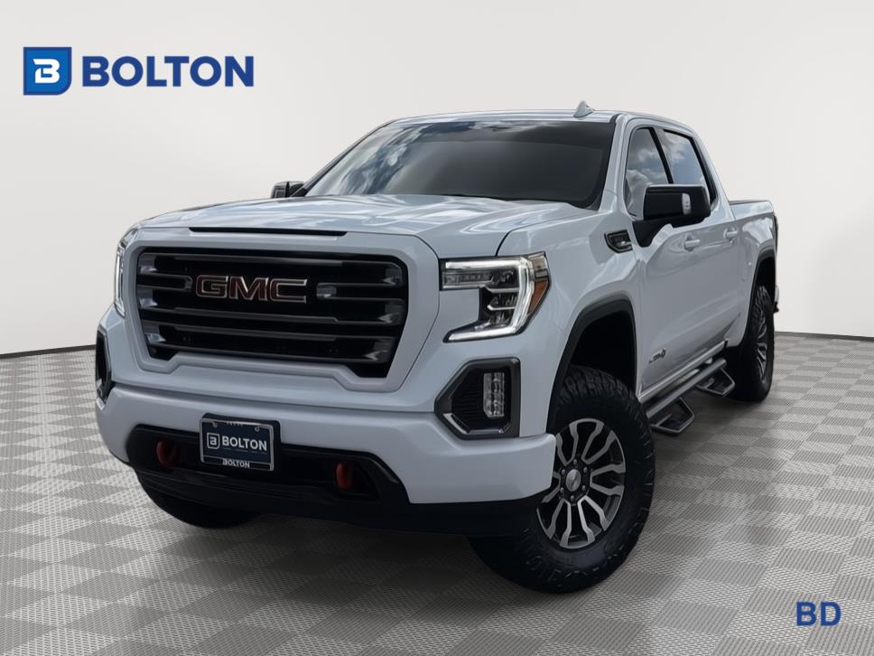 Summit White 2021 GMC Sierra 1500 AT4 Crew Cab 4WD Pickup Truck Four-Wheel Drive 10-Speed Automatic