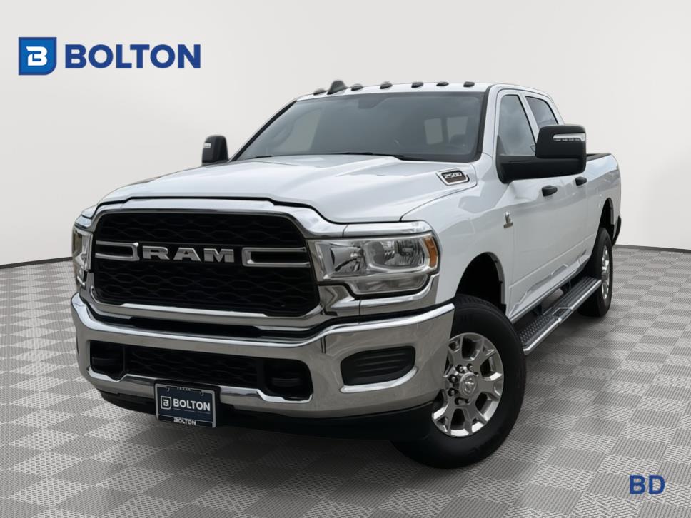 Bright White Clearcoat 2023 RAM 2500 Tradesman Crew Cab 4WD Pickup Truck Four-Wheel Drive 6-Speed Automatic