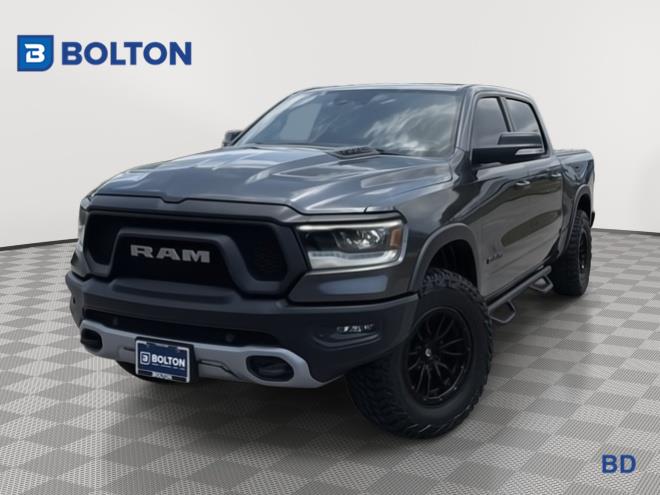 Gray (Granite Crystal Metallic Clearcoat) 2021 RAM 1500 Pickup Truck Four-Wheel Drive 8-Speed Automatic