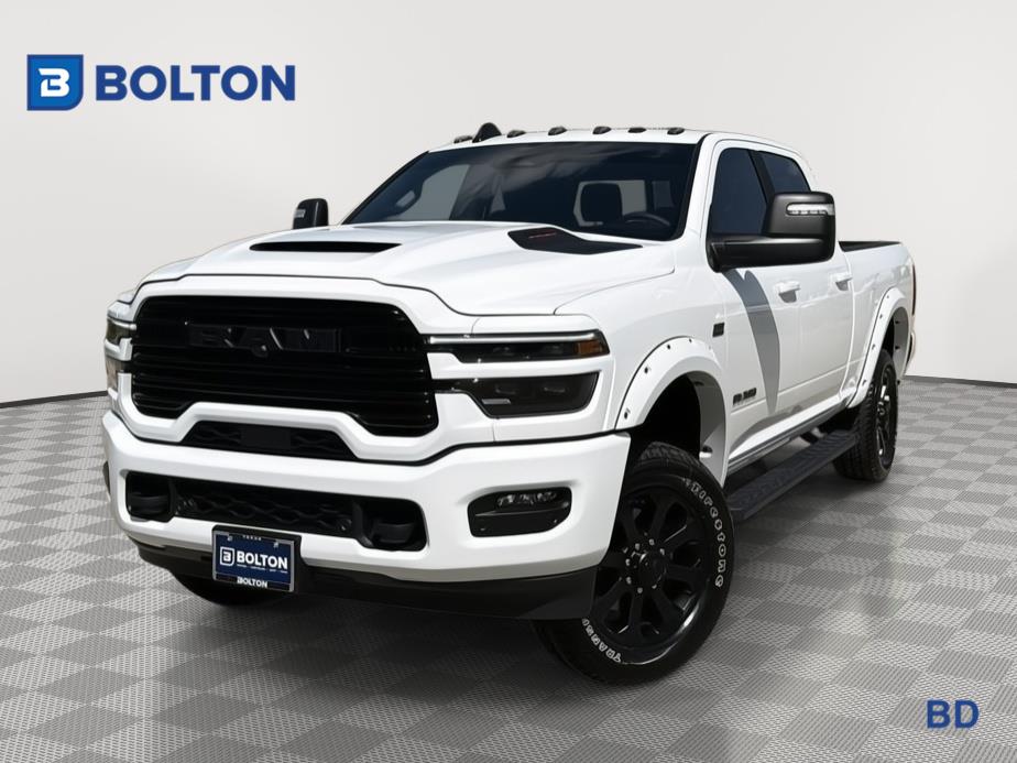 White 2025 RAM 2500 Laramie Crew Cab 4WD Pickup Truck Four-Wheel Drive 8-Speed Automatic