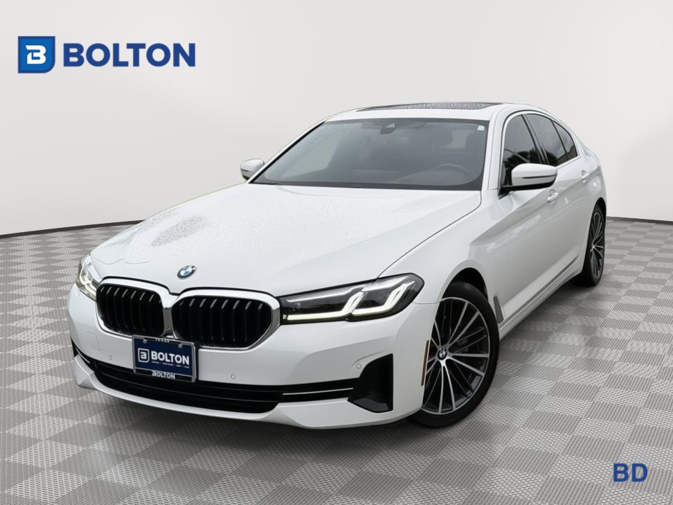 White 2022 BMW 5 Series Sedan Rear-Wheel Drive 