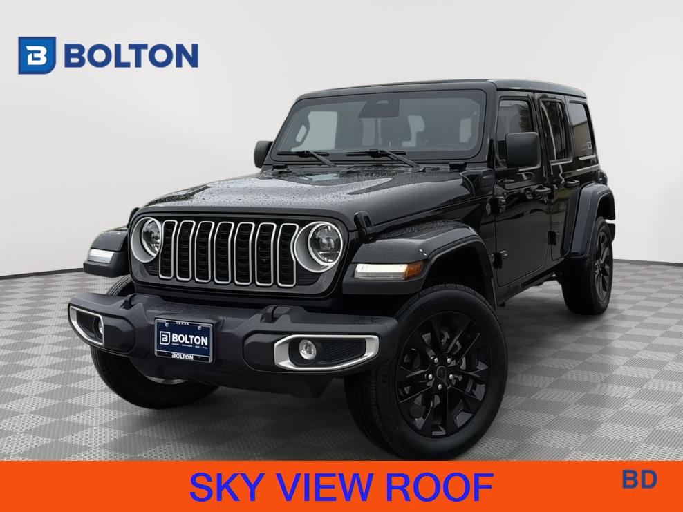 Black Clearcoat 2025 Jeep Wrangler 4xe SUV / Crossover Four-Wheel Drive 8-Speed Automatic