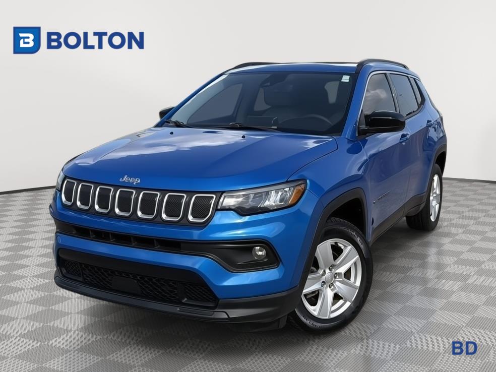 Laser Blue Pearlcoat 2022 Jeep Compass SUV / Crossover Four-Wheel Drive 9-Speed Automatic