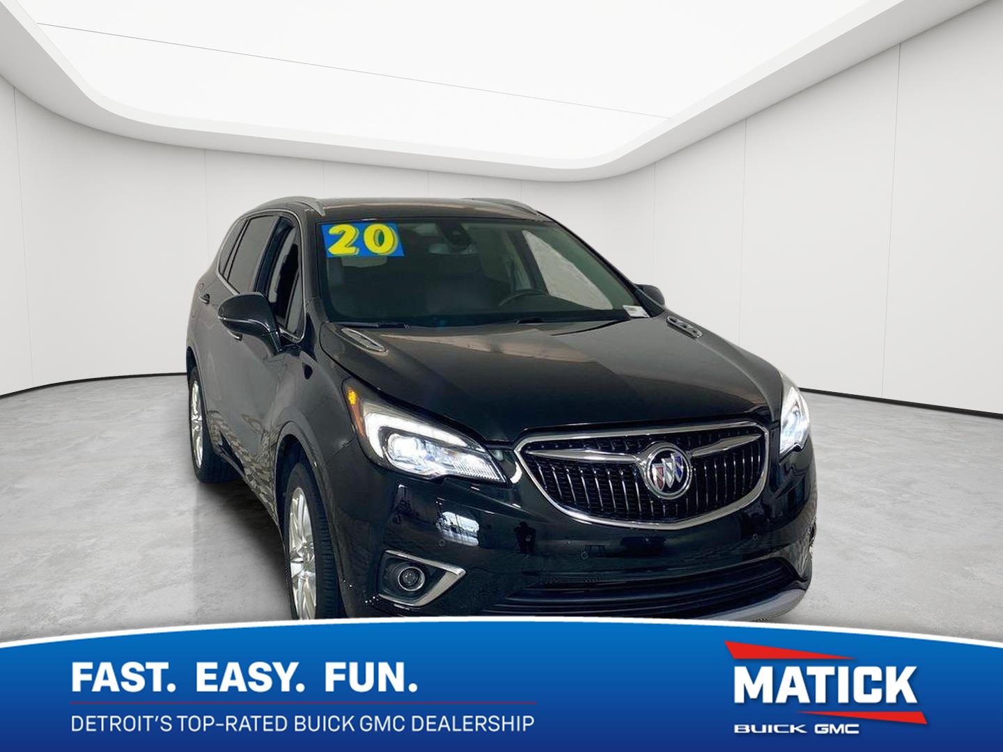 Black (Ebony Twilight Metallic) 2020 Buick Envision SUV / Crossover All-Wheel Drive 9-Speed Automatic