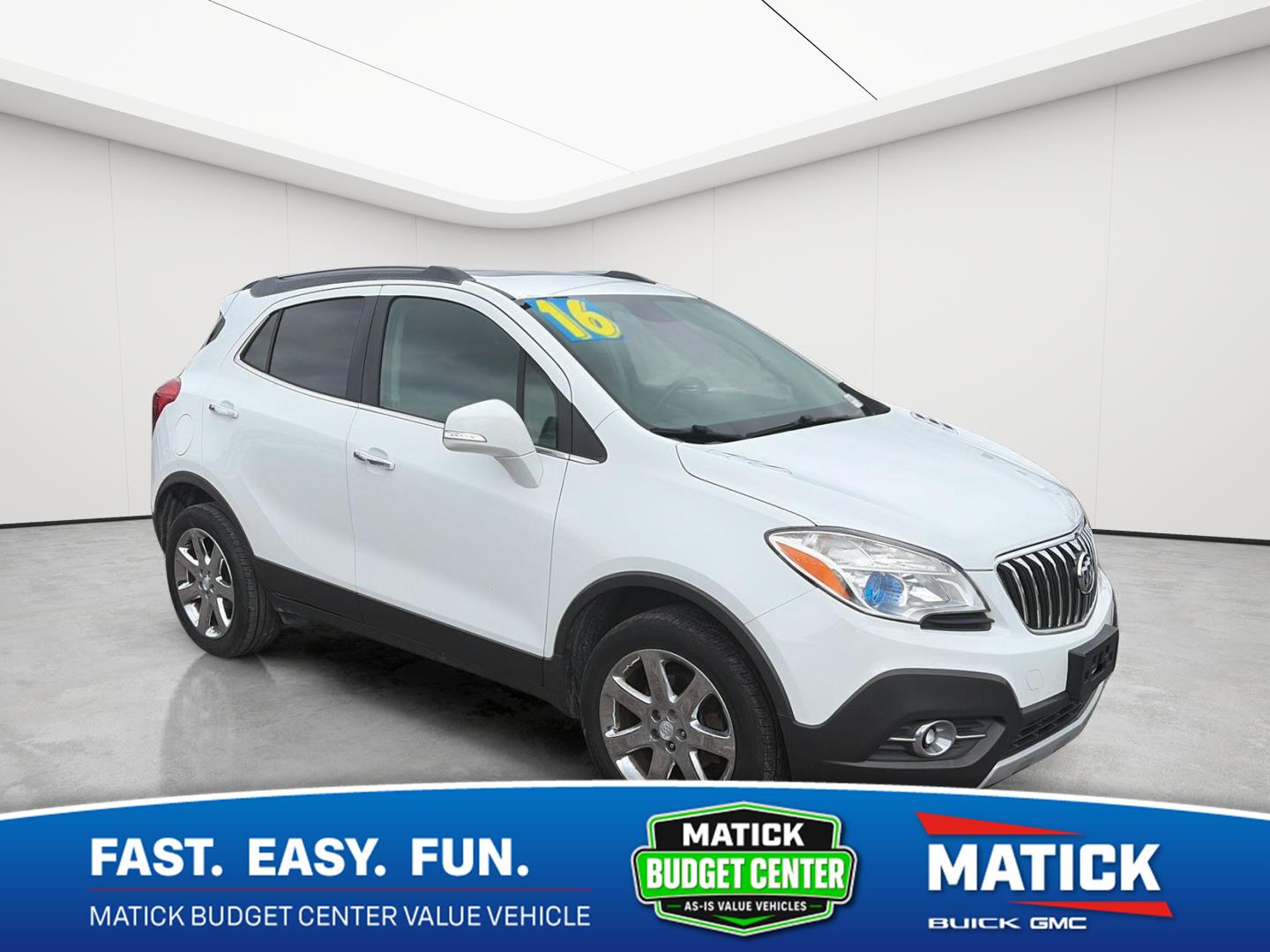Summit White 2016 Buick Encore SUV / Crossover All-Wheel Drive 6-Speed Automatic Overdrive