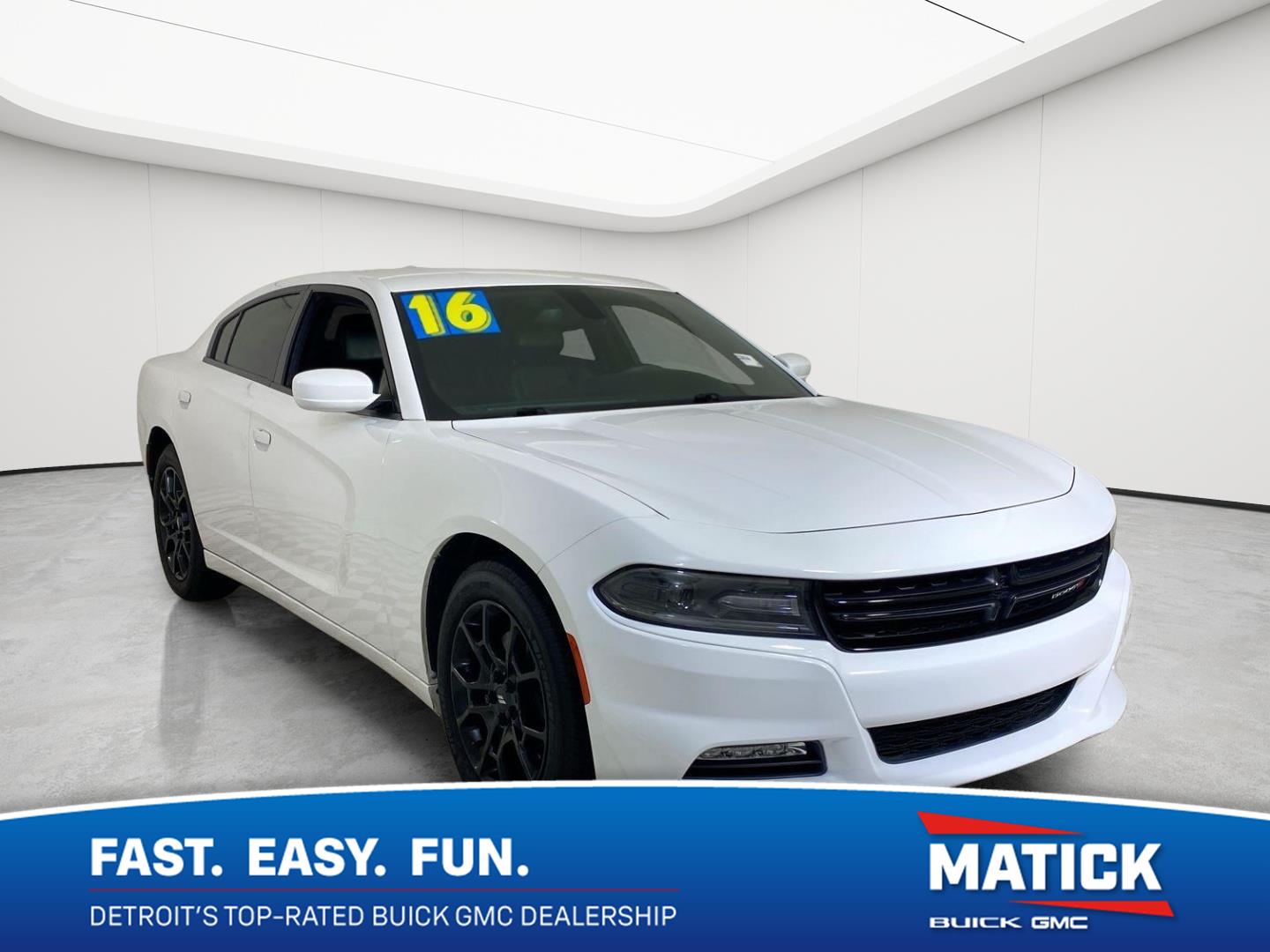 Bright White Clearcoat 2016 Dodge Charger Sedan All-Wheel Drive 8-Speed Automatic