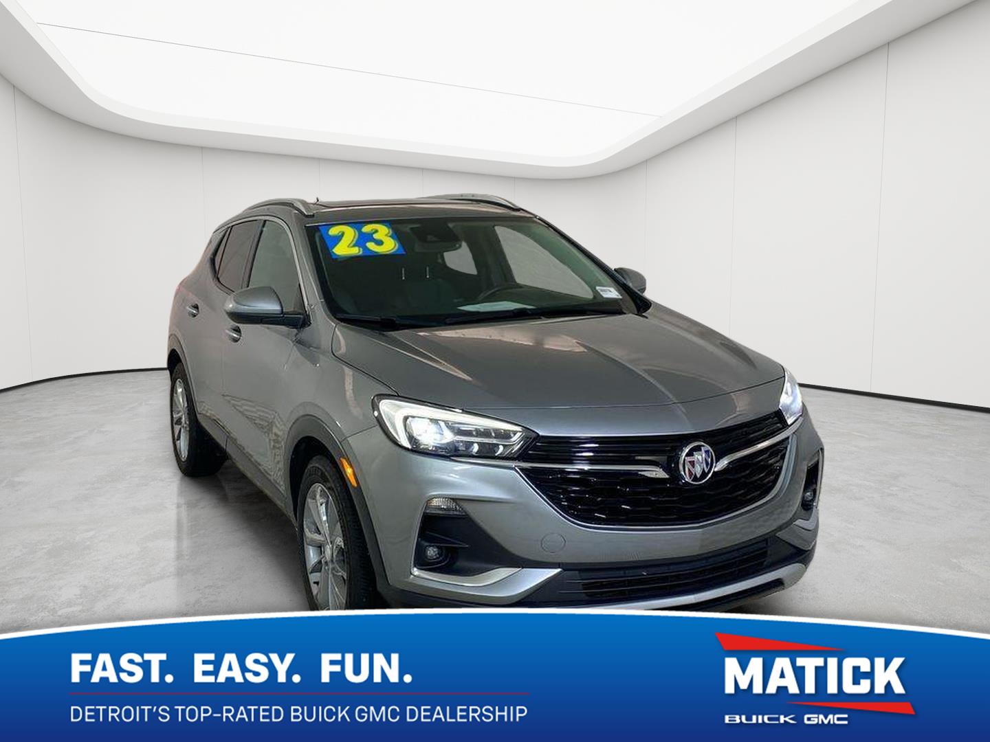 Moonstone Gray Metallic 2023 Buick Encore GX SUV / Crossover Front-Wheel Drive Continuously Variable Transmission