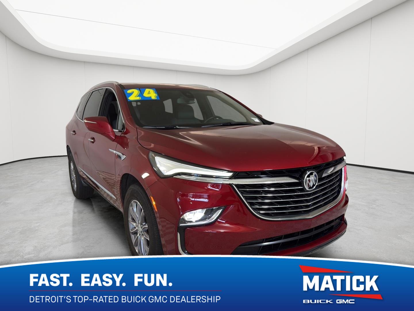 Cherry Red Tintcoat 2024 Buick Enclave SUV / Crossover Four-Wheel Drive 