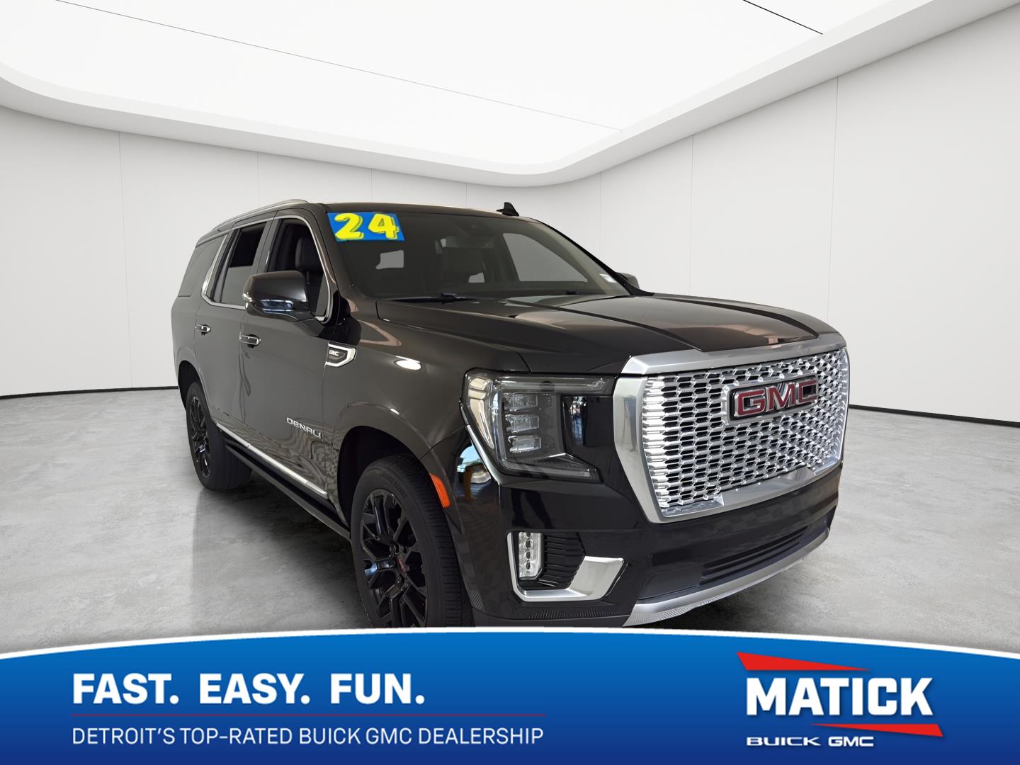 Onyx Black 2024 GMC Yukon SUV / Crossover Four-Wheel Drive Automatic