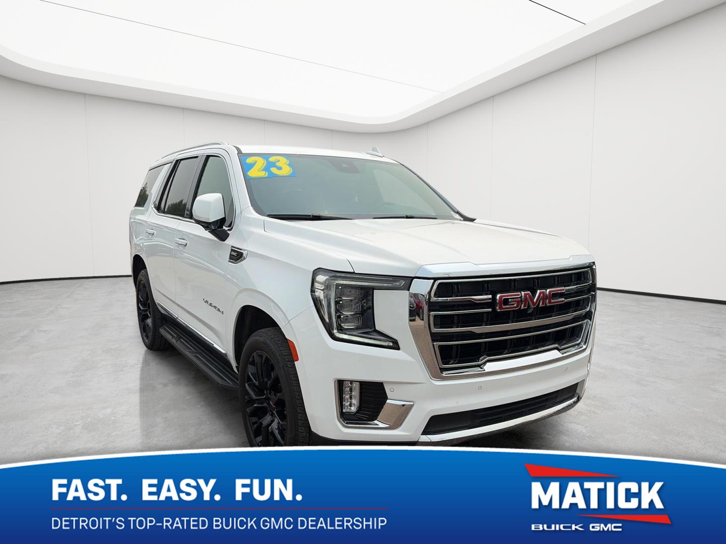 Summit White 2023 GMC Yukon SUV / Crossover Four-Wheel Drive Automatic